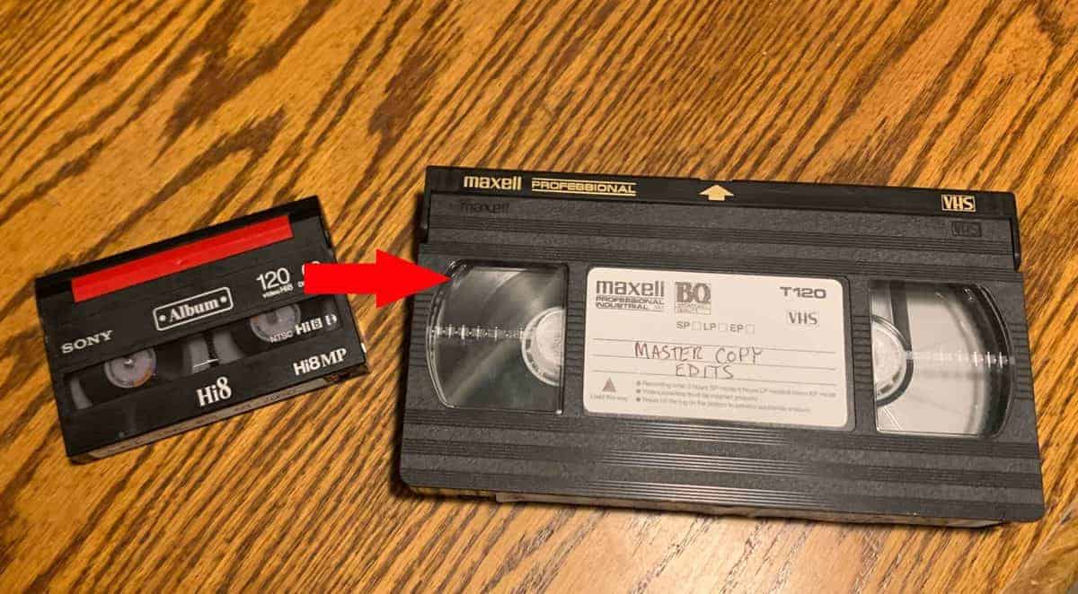 Achtung - Nicht geeignet für Video8, Hi8, DV etc. HQ VHS-C Adapter nur VHS-Capt 